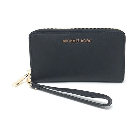 large leather smartphone wristlet michael kors|Jet Set Large Leather Smartphone Wristlet Wallet .